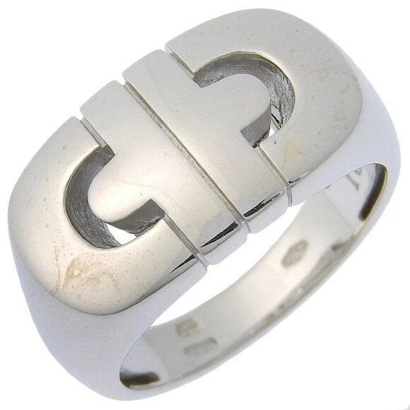 BVLGARI Parentesi Ring K18 white gold #6.2(US Size) 7.4g Women - Picture 1 of 7
